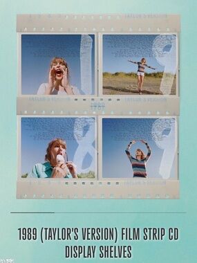 Taylor Swift 1989 TV Film Strip Wall Decor plus 4 cds !